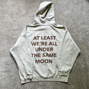 faded moon sweatshirt “at least we’re all under the same moon”